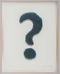 Richard Artschwager Question Mark Photolithograph