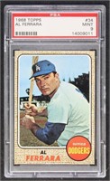 Al Ferrara 1968 Topps #34 Baseball Card PSA Graded