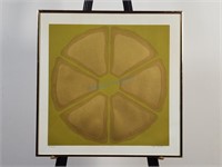 1970 Nobu Fukui Abstract Screenprint