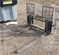 Skid Steer Pallet Forks, Approx 48"