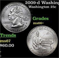 2009-d Washington DC Washington Quarter 25c Grades