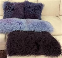 11 - FUZZY ACCENT PILLOWS