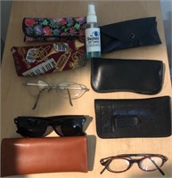 X - MIXED LOT OF EYEGLASSES & CASES (S2)