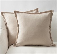 Topfinel Beige Decorative Couch Pillow Cover