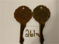 2 Vintage Caesars Palace North Tower Keys