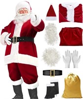 (new)Size:2XL/3XL,Santa Suit Christmas Santa