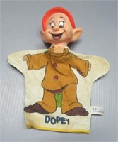 Vintage Dopey puppet by Walt Disney.