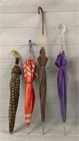 (4) Vintage Umbrellas