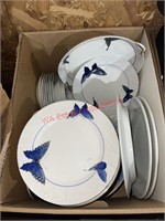 Serving Lot of Nippon Butterfly Dishes