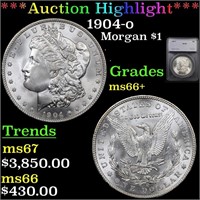 *Highlight* 1904-o Morgan $1 Graded ms66+