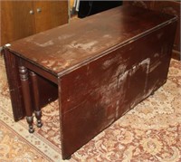 Antique Solid Walnut Gateleg Table