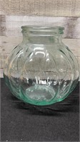 Vintage Gallon Glass Potbelly Jar Italy 10" Diamet