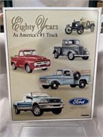 Ford truck metal sign 16”x 12.5”