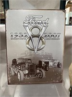 Ford V8 metal sign 16”x 12.5”