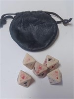 Marlboro Sack Bag w/ Vtg. Dice