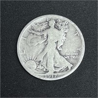 1917 Walking Liberty Silver Half Dollar