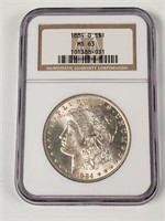 1884-O Morgan Silver Dollar - Graded MS63