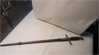 Knight of pythias ceremonial sword 24in long from