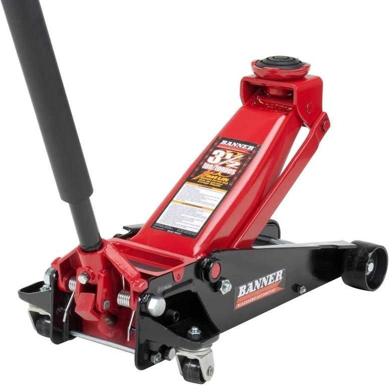 B6350 Black/Red Fast Lift Service Jack