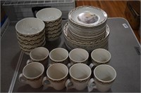 Large Lot of JQ Outdoors Western Themed Dinnerware