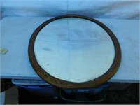 Antique oval mirror, 32" x 26.5" frame