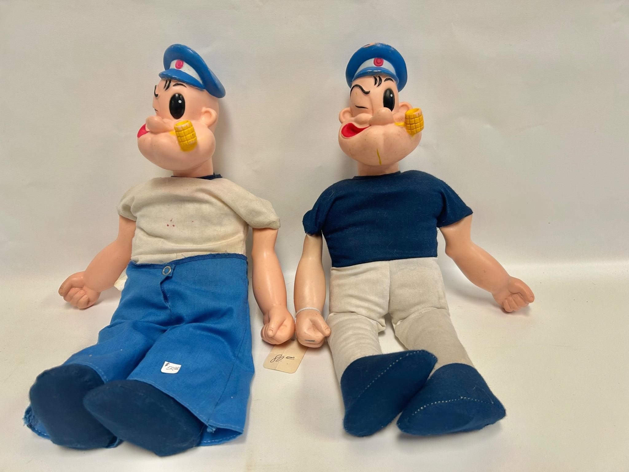 Popeye the Sailor vintage dolls 12” RARE! KFS.
