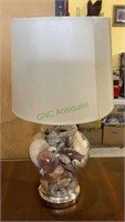 Vase with seashells table lamp with shade 22