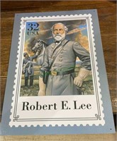 Metal sign Robert E Lee $.32 USA stamp
