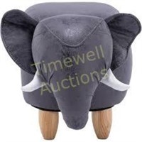 16-In. Dark Gray Elephant Pet House Ottoman