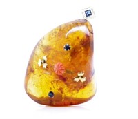 A very large natural amber pendant