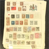 Great Britain Stamps 1840-1970s on Scott Pages, in