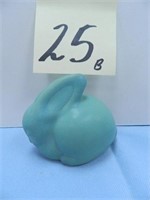 Small Van Briggle Turquoise Rabbit