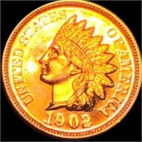 1902 Indian Head Penny GEM BU RED