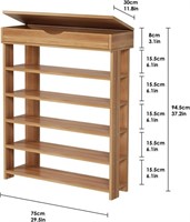 SogesHome 5 Tier Free Standing 29.5 inch Shoe