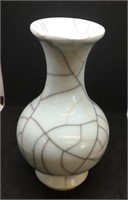 Older Pale Blue Crackle Style Porcelain Vase