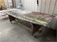 Rolling work table
