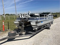 Lot 195. 1989 Landau Pontoon Boat