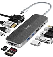 TSUPY USB C Hub 11 in 1 USB C to HDMI 4K Dual