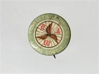 ANTIQUE CELLULOID TMA BICYCLE WHEEL PINBACK
