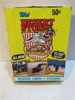 1991 Desert Storm Topps Trading Cards Wax Box