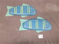 Fish wall art (retail $42 each)