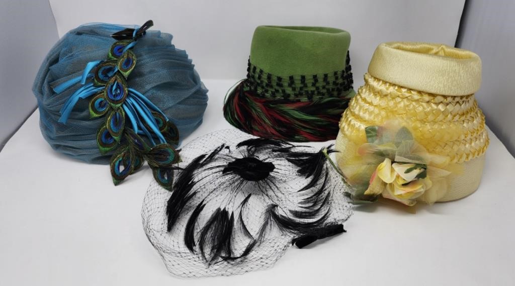 (4) Vintage Hats