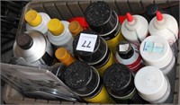 Box lot-14 cans/bottles automotive fluids