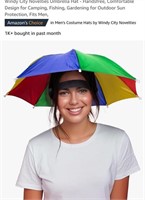 MSRP $12 Folding Umbrella Hat