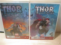COMIC BOOKS - THOR God of Thunder #1 & #2 Issues