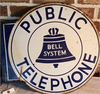 Bell Systems Public Telephone Sign