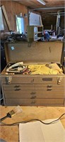 Metal Machinist Tool Box & Contents