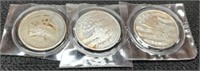 (3) Different Dollar Size Persian Gulf 1991 Tokens