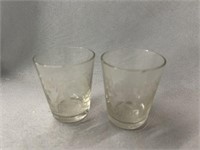 (2) Rohrer's Whiskey Shot Glasses