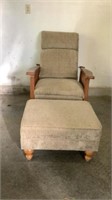 Vintage 1920 - 1930’s Morris armchair with casters